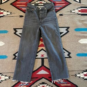 LEVIS Ribcage Straight Jeans, size 27
